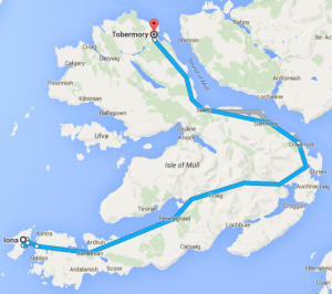 Iona to Tobermory on Isle of Mull