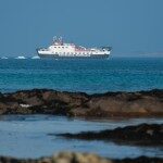 Calmac Ferry also known as Caledonian MacBrayne Oban to Mull then on to Iona